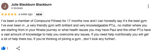 Compound Fitness member review 7