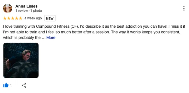 Compound Fitness member review 8