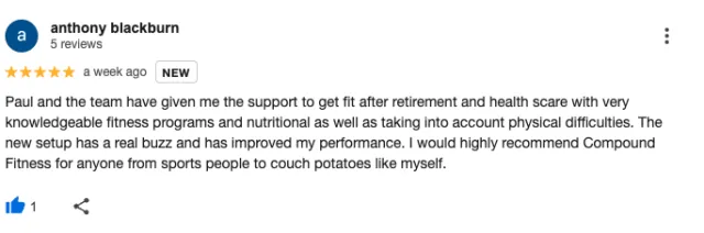 Compound Fitness member review 9
