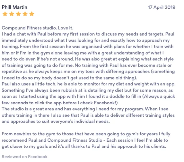 Compound Fitness member review 10