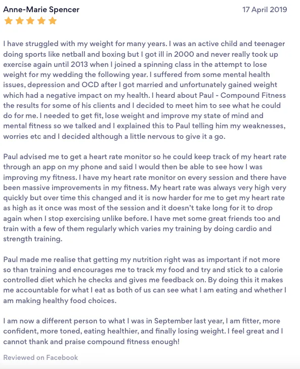 Compound Fitness member review 12