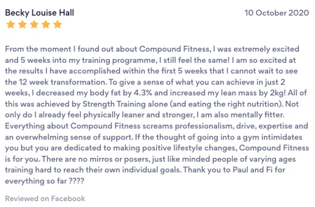 Compound Fitness member review 19